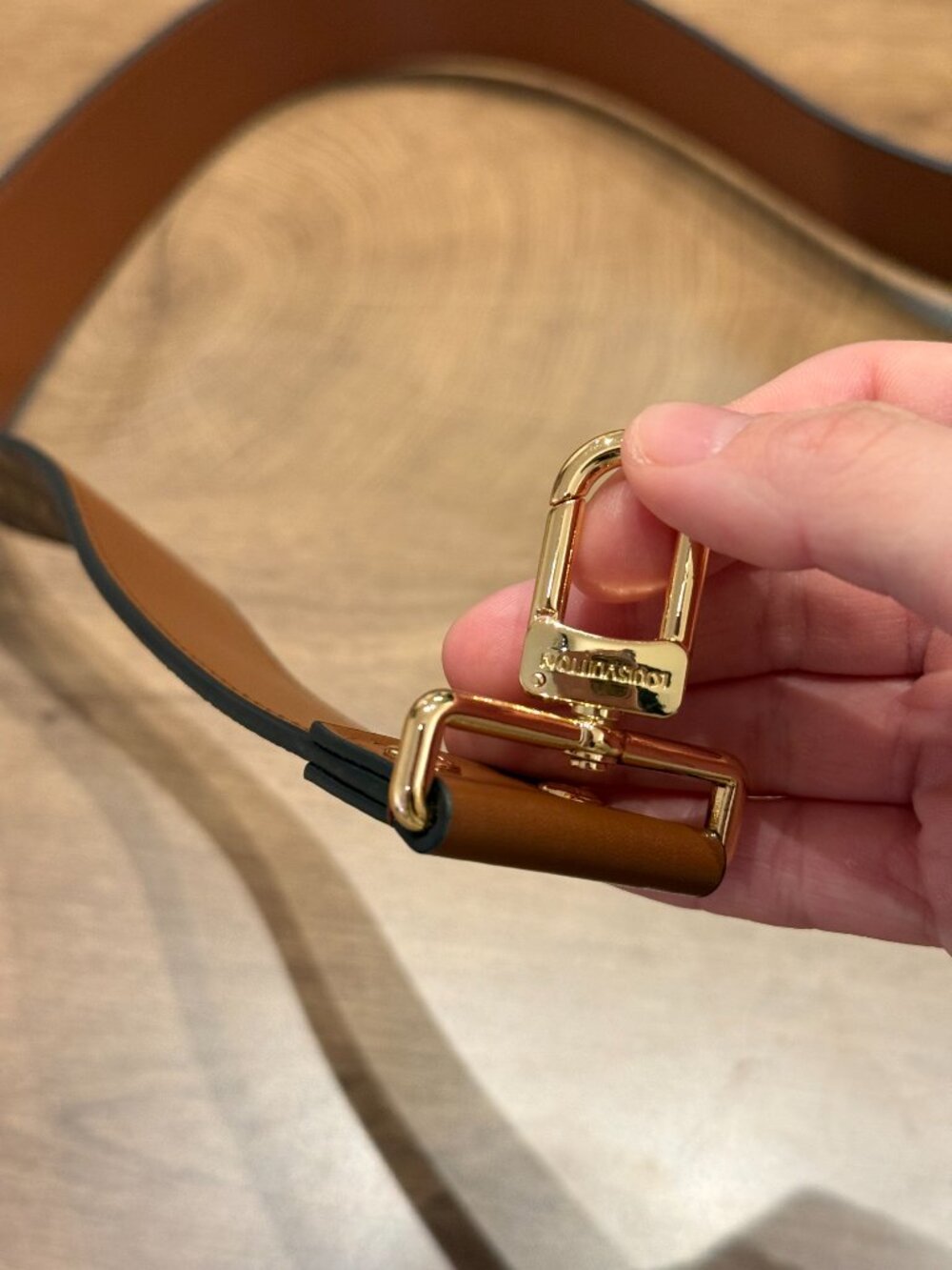 Louis Vuitton Monogram Wide Adjustable Bag Shoulder Strap ~120cm Gold Hardware - Picture 7 of 15